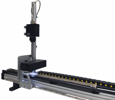 Geoscan V Mounted on Geotek's Core Imaging System (MSCl-CIS)