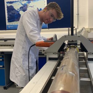 Figure 2 - BOSCORF Technician using the Core Splitter